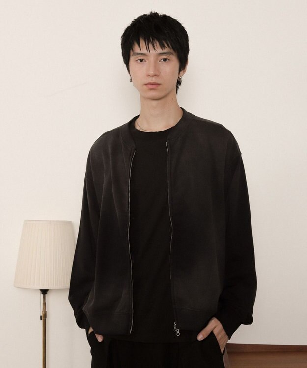 WEGO ブラストダブルZIPスウェットカーディガン ブラック