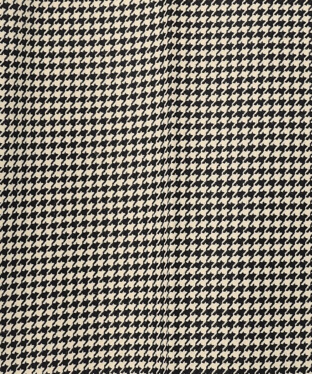 23区 S 【洗える】ガンクラブチェックストレッチ アンクル パンツ ブラック系3