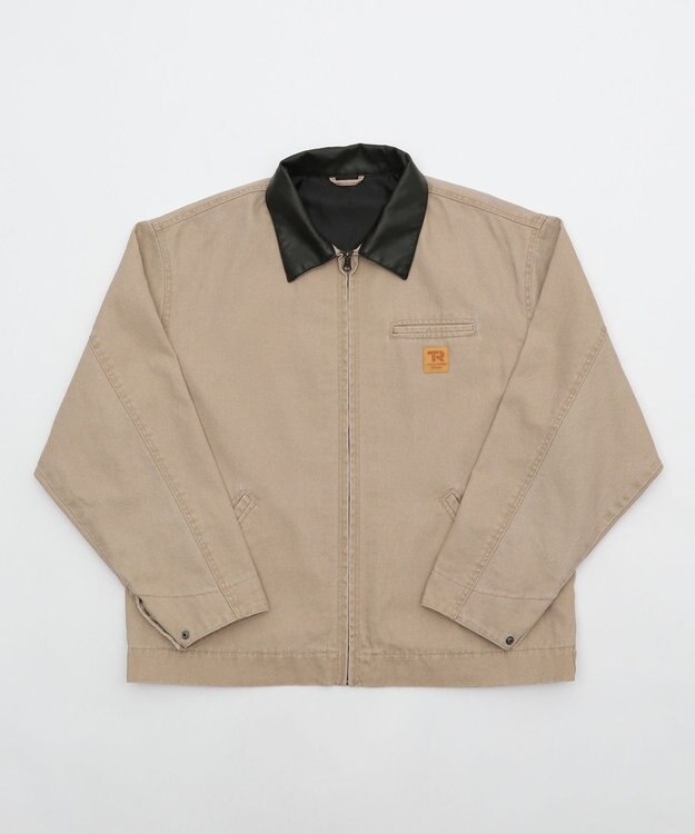 WEGO 【25年秋冬新作/MLサイズ展開】ワーカーズZIPジャケット ベージュ