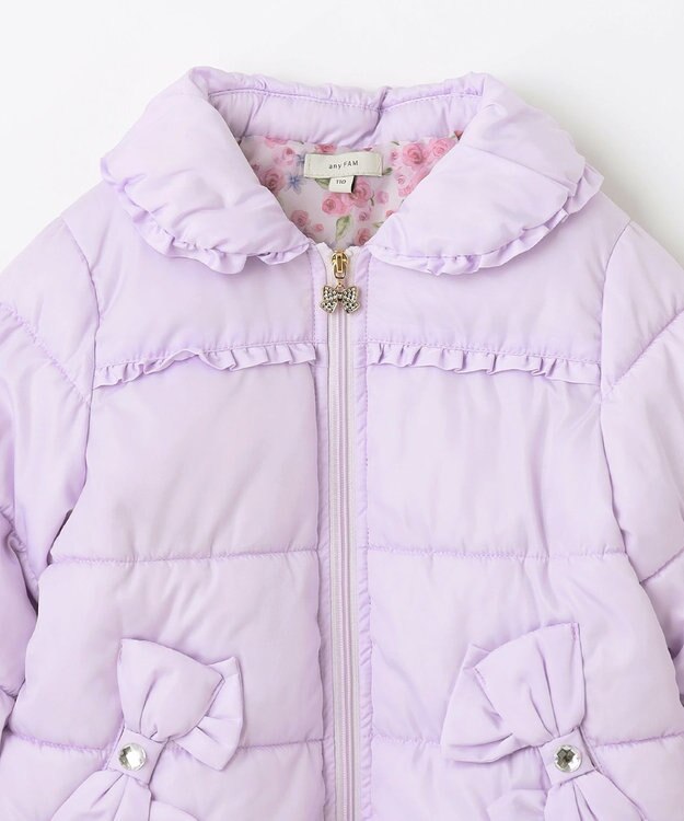 ANY KIDS 【洗濯機OK】中綿プリンセスコート ラベンダー