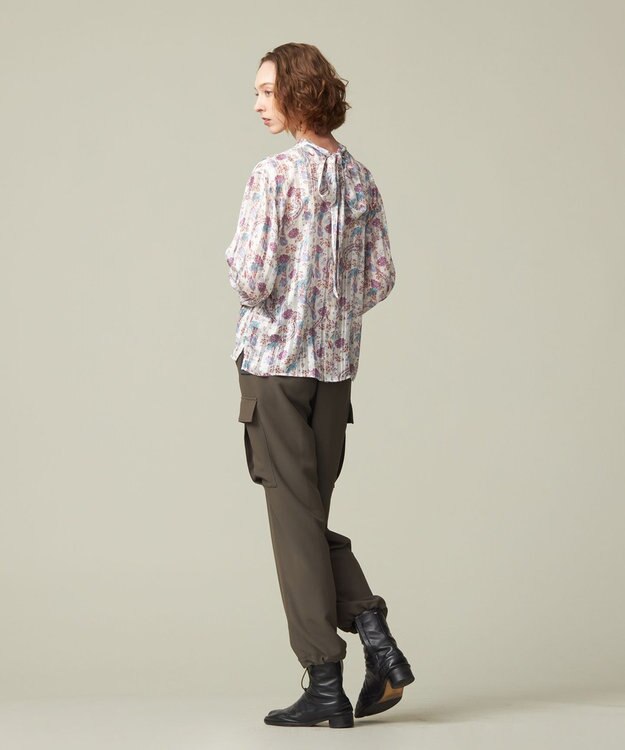 J.PRESS YORK STREET 【WOMEN】ボウタイブラウス ホワイト系5