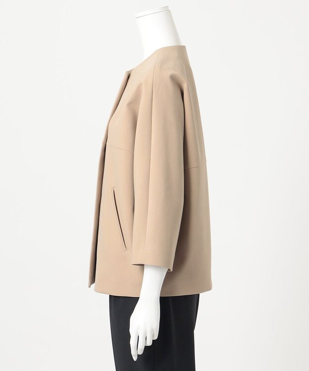 23区 L 【R(アール)】2WAYダブルクロス ノーカラージャケット ベージュ系