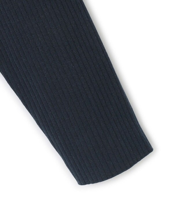 23区 【洗える】コンパクトリブ スクエアネック カットソー ネイビー系