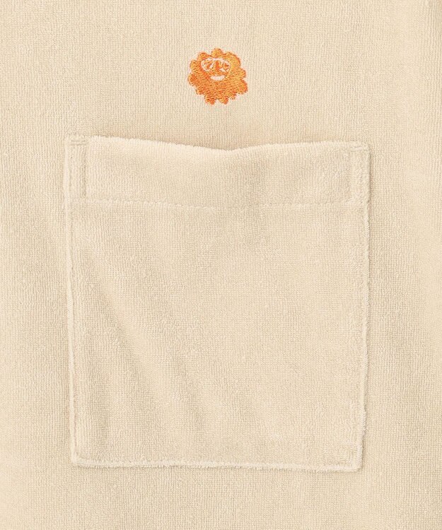 PW CIRCULUS GOLF 【MEN】パイル ハーフジップ ポケット モックネック シャツ ベージュ系