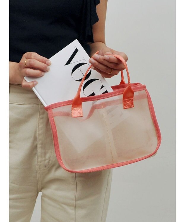 UNBILLION cachecache メッシュバッグインバッグ ピンク