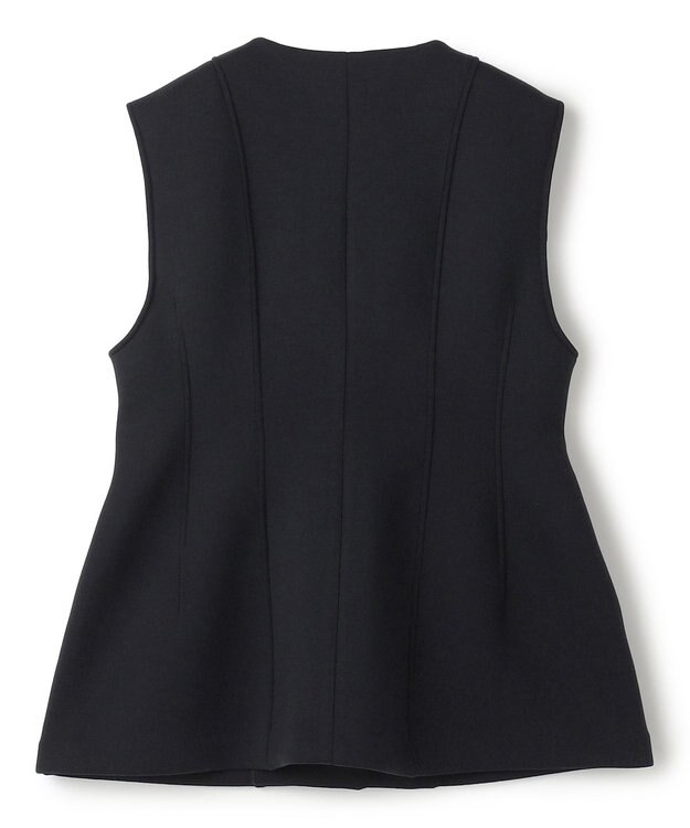 UNFILO L 【VERY×UNFILOコラボ】BEAUTY FORM JERSEY+ ペプラムジレ ネイビー