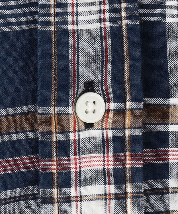 J.PRESS MEN インディアンマドラスチェック シャツ ネイビー系3