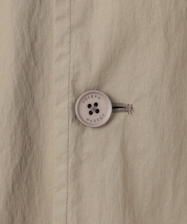 JOSEPH HOMME 【LEON 掲載】ブライトナイロンシャンブレー 　シングルブレストスプリングコート ベージュ系