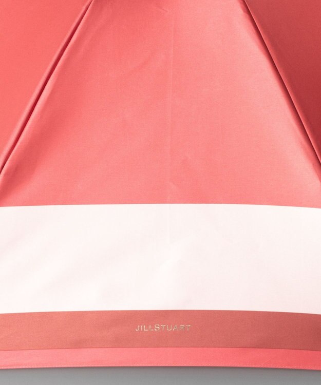 AURORA JILL STUART ジル スチュアート バイカラー柄 雨傘（折り畳みミニ傘） レッド