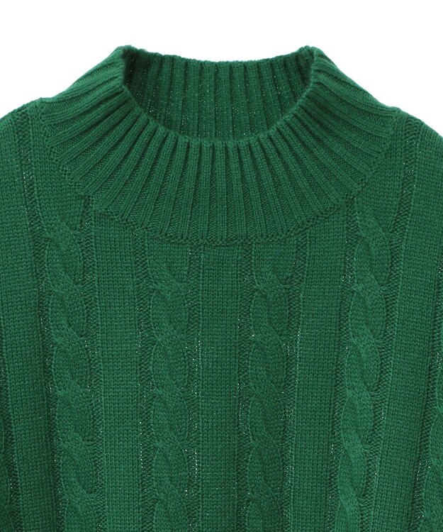 Green Parks ケーブルドッキングニットチュニック Green