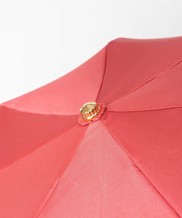 AURORA JILL STUART ジル スチュアート バイカラー柄 雨傘（折り畳みミニ傘） レッド