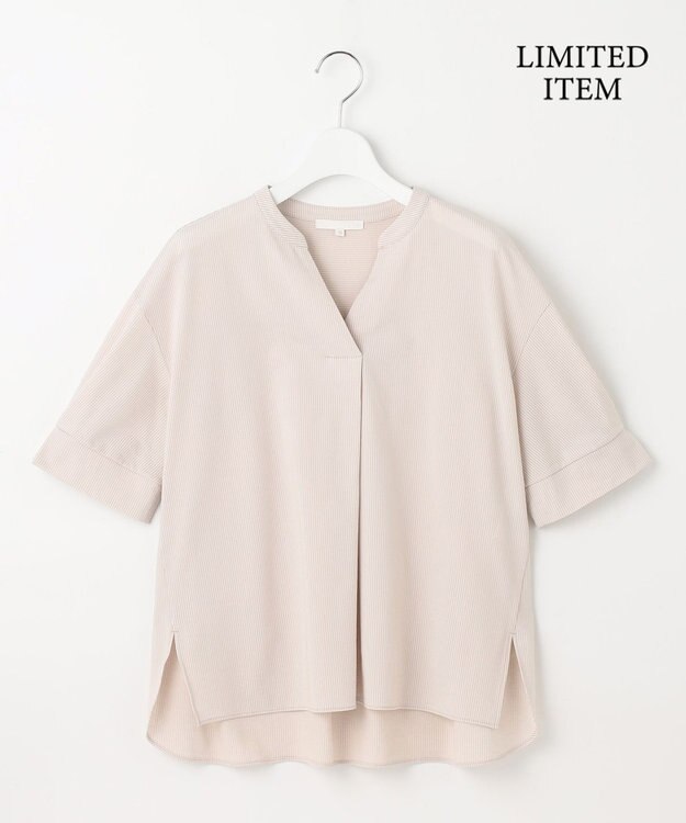 自由区 【WEB限定・洗える】サッカージャージー カットソー ベージュ