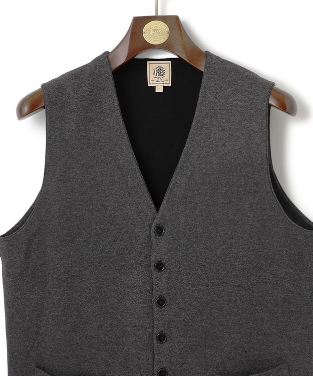 J.PRESS MEN 【ストレッチ性 / イージーケア】【FLEX YARN】ハイゲージニットベスト グレー系7
