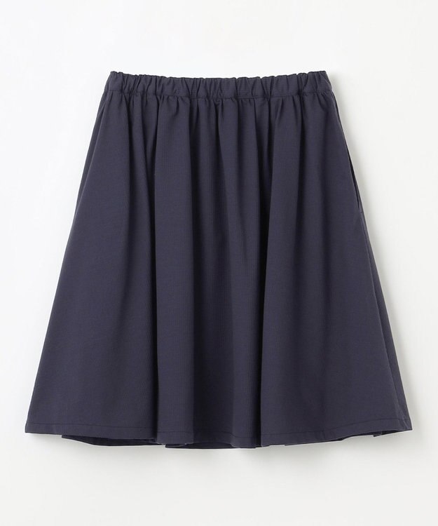 組曲 KIDS 【150-170㎝】ソロナギャザー スカート ネイビー系