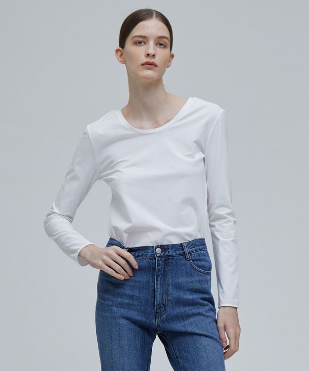 BEIGE， BROIS / ロングTシャツ White