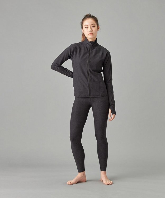 Chacott Peach Mokuジャケット ダークグレー杢