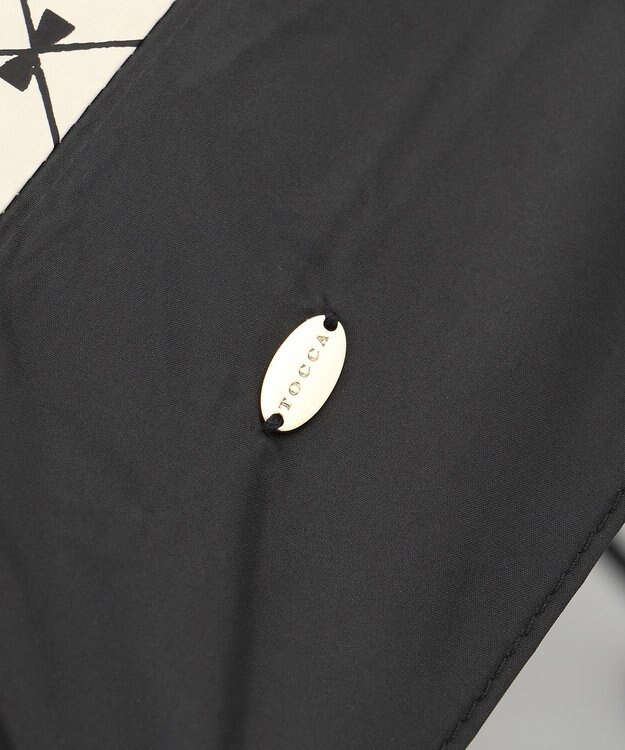 TOCCA 【晴雨兼用・UVカット率(紫外線遮蔽率)99.9%以上・遮光率99.9%以上・防水】CHECKER RIBBON LIGHT UMBRELLA 超軽量折り畳み傘 ベージュ系