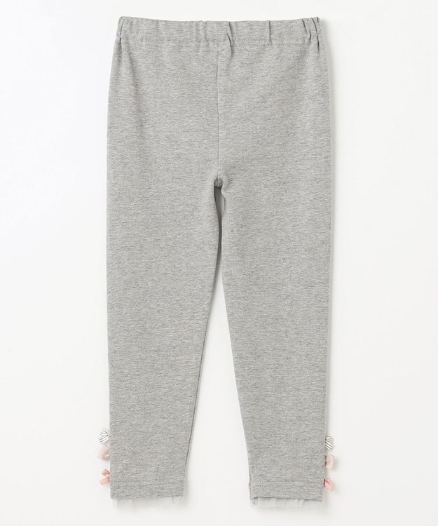 ANY KIDS 裾リボン レギンス グレー