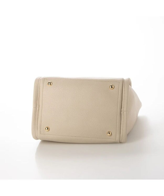 UNBILLION カシュカシュ cachecache / ミニショルダー付きソフトレザー調ミニトートバッグ ホワイト