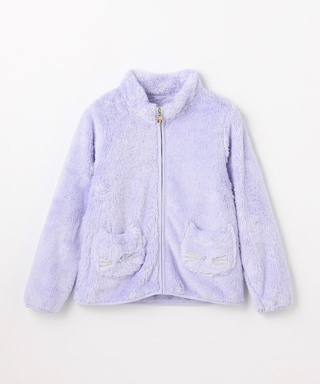 ANY KIDS 【ドッキング可能】ネコボアブルゾン ラベンダー