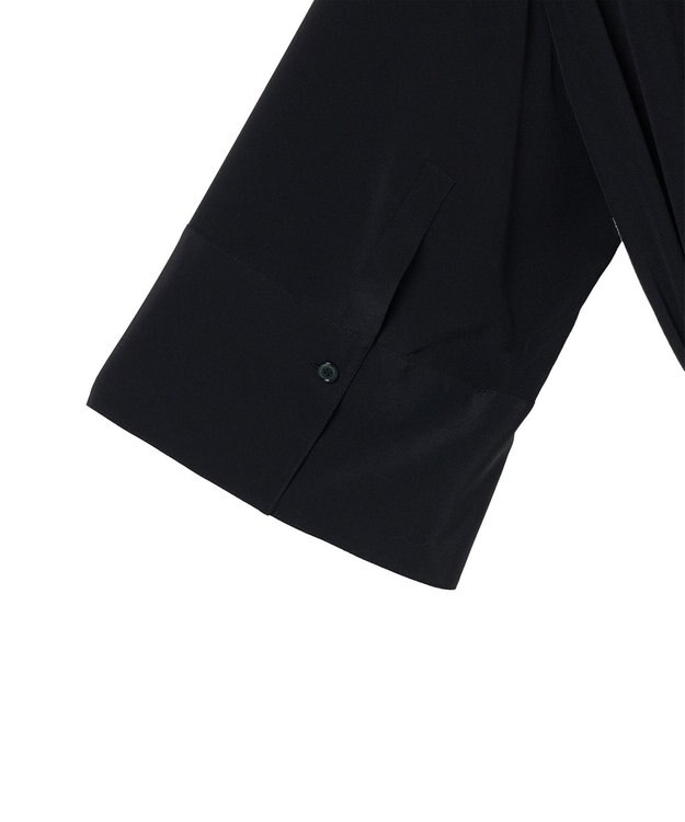 JOSEPH クレープ ド ソワ　ミディドレス Black