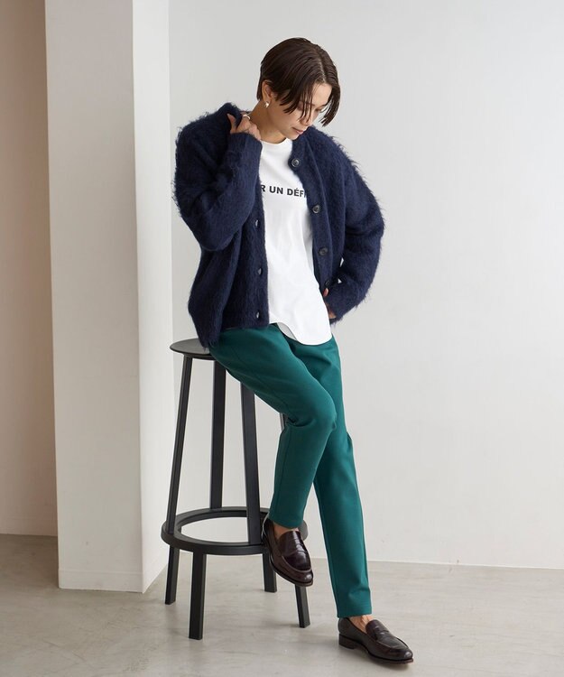 UNFILO スリムフィットパンツ グリーン