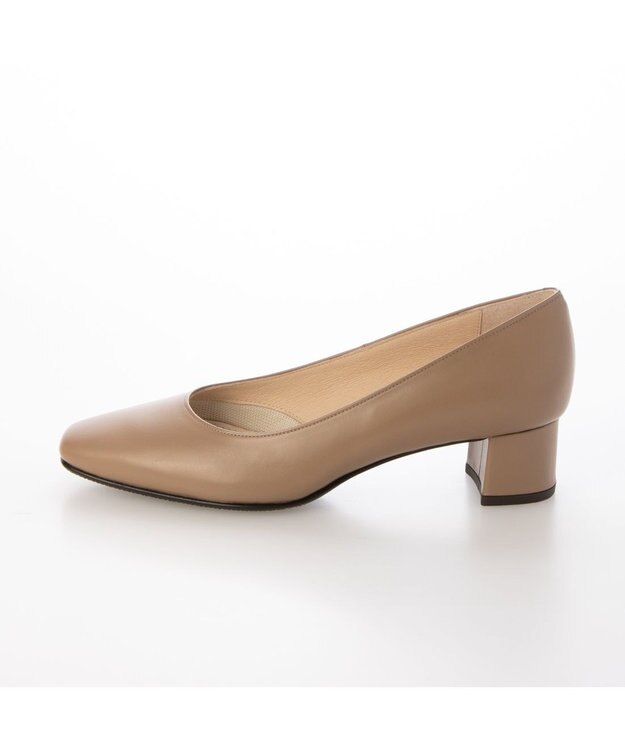 Riz raffinee <Riz raffinee>スクエアトゥプレーンパンプス ダークベージュ