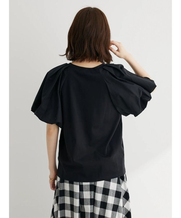 Green Parks ・ＳＵＧＡＲ　ＳＰＯＯＮ　バルーンスリーブＴシャツ Black