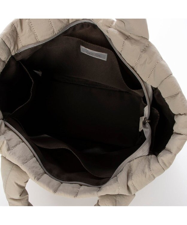 UNBILLION 【テレビ ドラマ着用アイテム】カシュカシュ cachecache / 親子キルティング刺繍トートバッグ ライトグレー