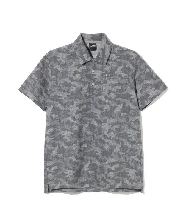 ZERO HALLIBURTON クールドッツ カモ柄ポロシャツ ZHG-M6S6a 85191 グレー