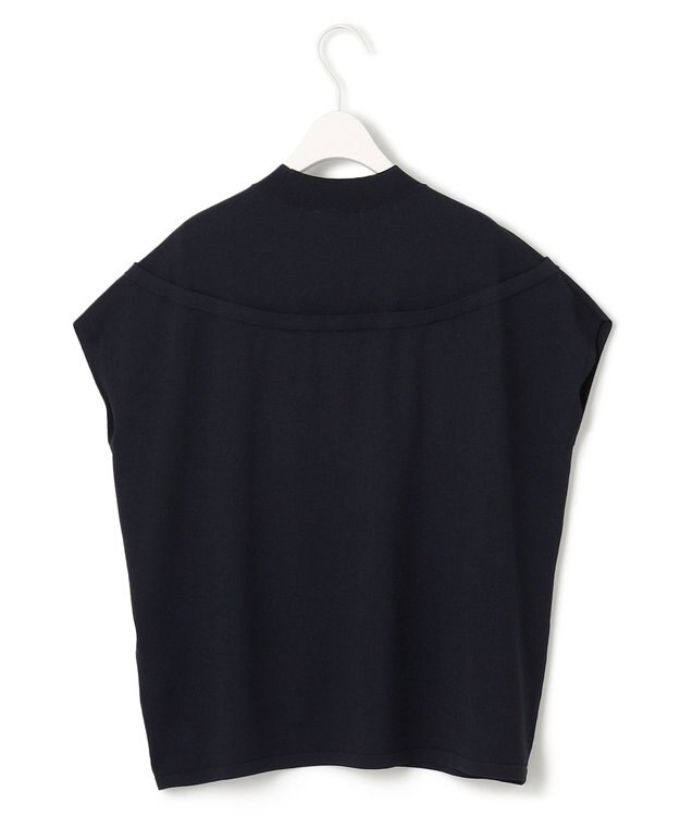 ICB 【接触冷感・UVケア・洗える】 VIS/NYハイゲージ モックネックプルオーバー ネイビー系