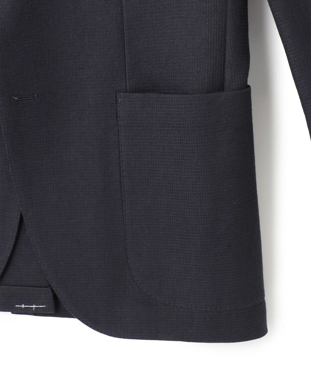 J.PRESS MEN 【WEB・一部店舗限定】リネンコットンワッフル ジャケット ネイビー系