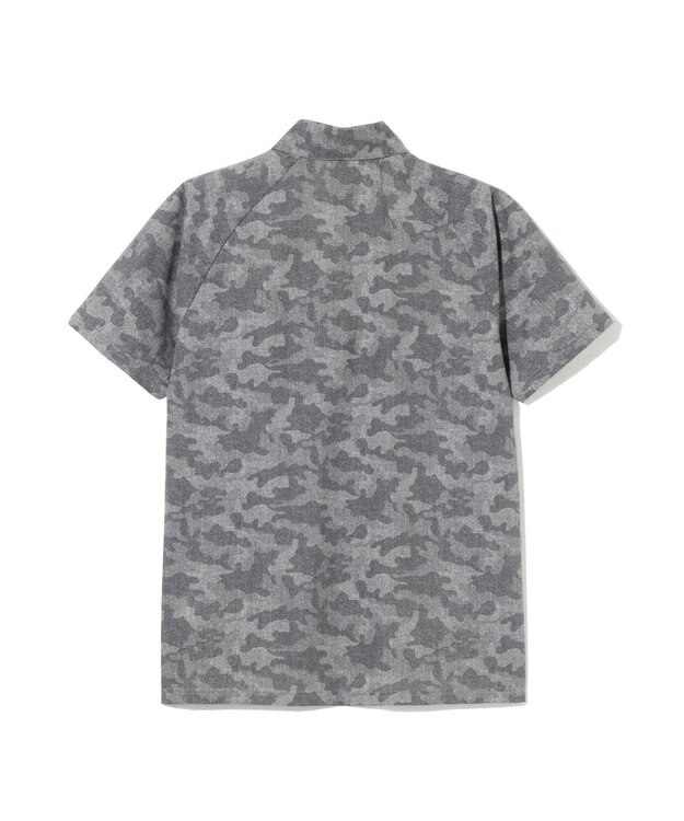 ZERO HALLIBURTON クールドッツ カモ柄ポロシャツ ZHG-M6S6a 85191 グレー