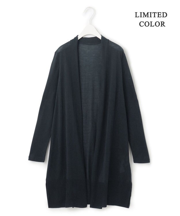 ICB 【接触冷感・洗える】PINION ロングカーディガン ネイビー系［WEB限定］