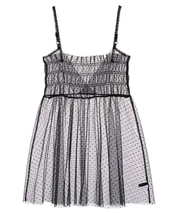 YECCA VECCA 【2点SET】マルチwayチュールオーバーキャミSET/Tee Black