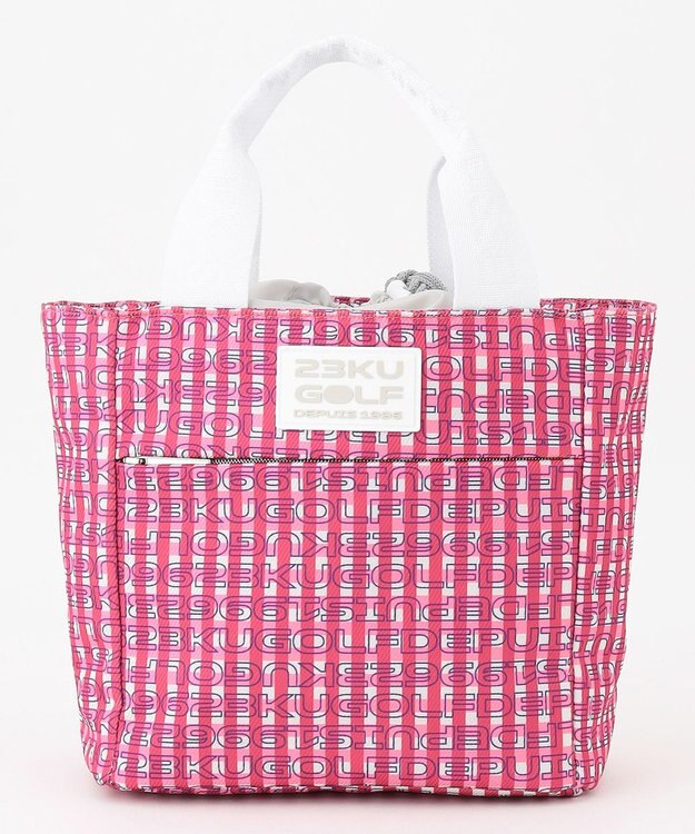 23区GOLF 【UNISEX】オリジナルギンガムチェック 保冷カートバッグ ピンク系3