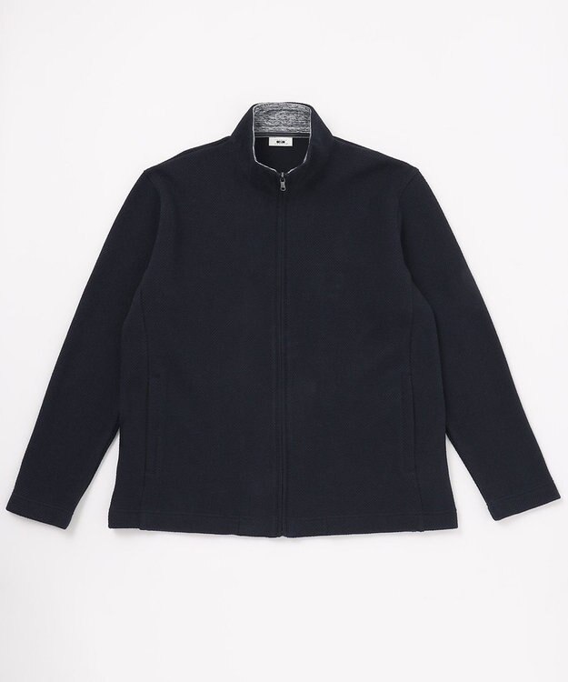 JOSEPH ABBOUD 【キングサイズ】ハイネック フルZIPブルゾン ネイビー系