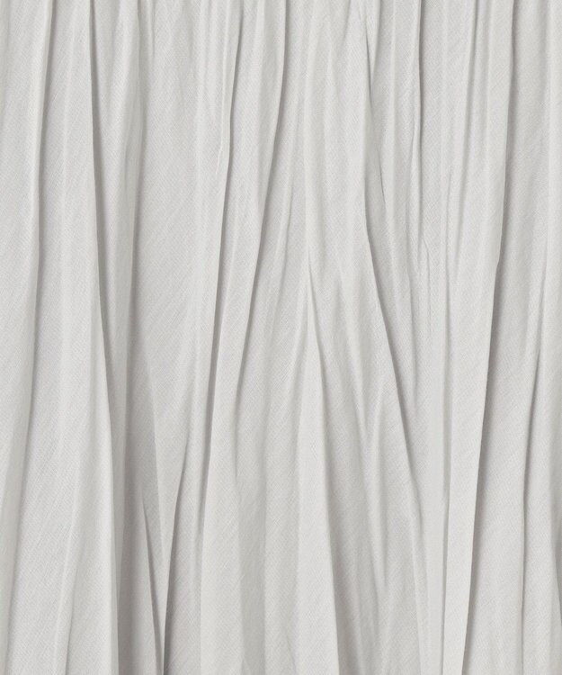 J.PRESS LADIES 【洗える】 スパンボイルワッシャー ランダムプリーツ スカート ライトグレー系