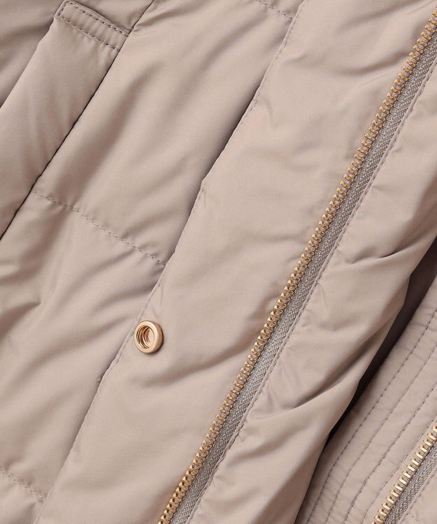 ANY 【洗濯機可/フード取り外し可能/撥水】楽映えリッチロング丈ダウン モカ