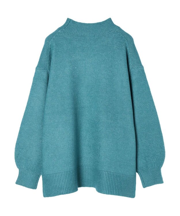 earth music&ecology ＦＬＵＦＦＹハイネックチュニック Blue Green