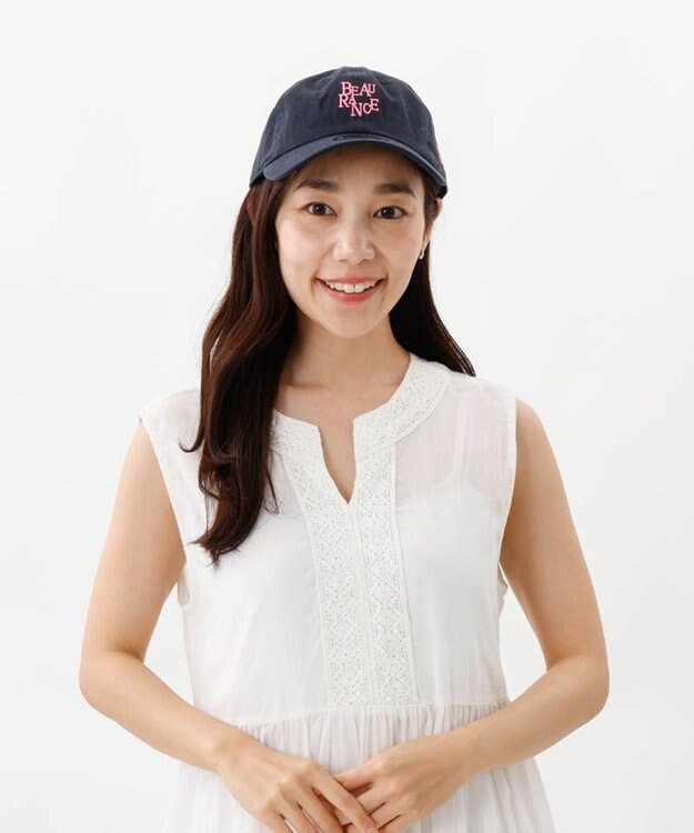 AURORA 【 Beaurance （ビューランス）】NEW ERAコラボ ロゴ刺しゅう Casual Classic ネイビー
