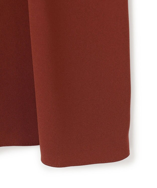 JOSEPH 【洗える】サテンジョーゼット　ドレス Mahogany