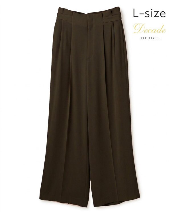 BEIGE， 【Lsize・セットアップ対応】CINDY / ハイウエストパンツ Brown