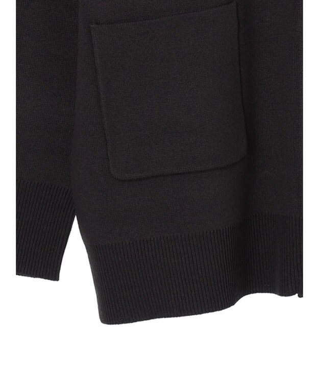 Green Parks ミドル丈モックネックカーディガン Dark Gray