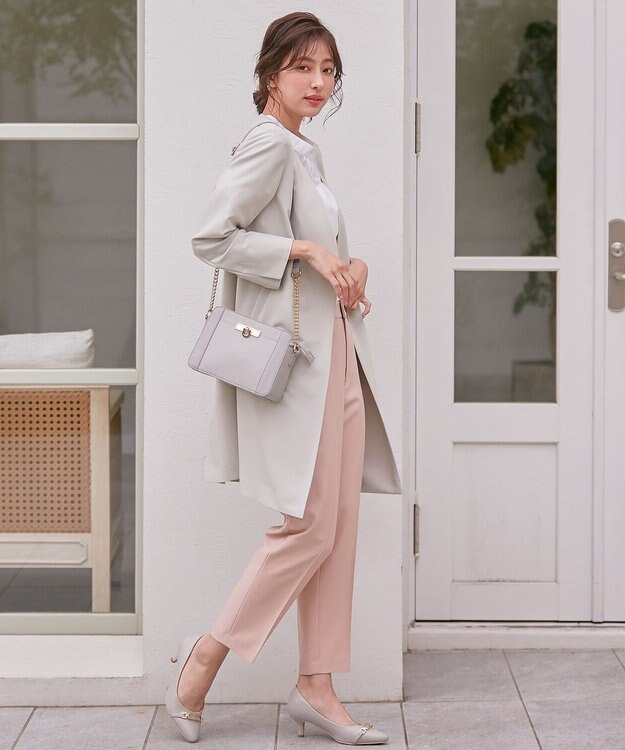 ANY SIS カラーレスライト コート ライトグレー