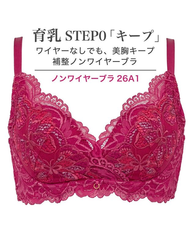 BRADELIS New York 【BRADELIS New York】　ノンワイヤーブラ26A1 ブラデリス 補正下着 補整 ブラジャー フューシャピンク