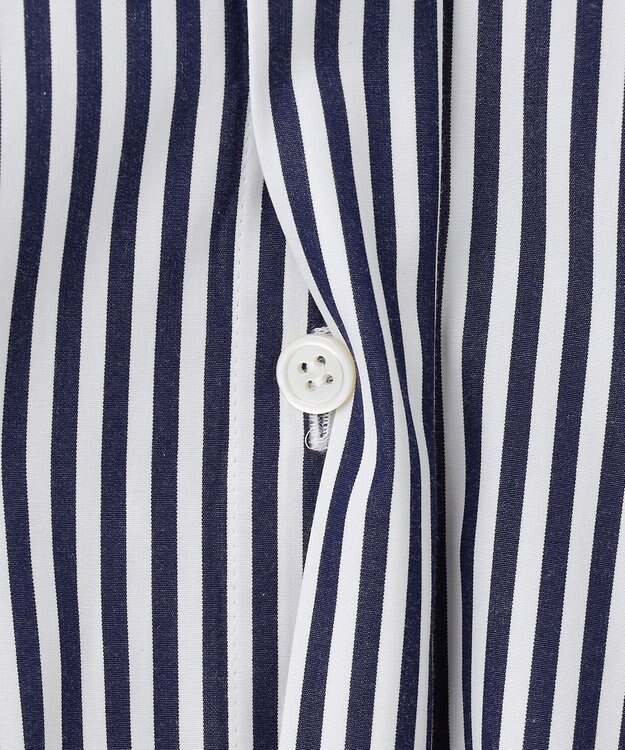 BEIGE， BAILLEUL / ロングシャツ Navy Stripe