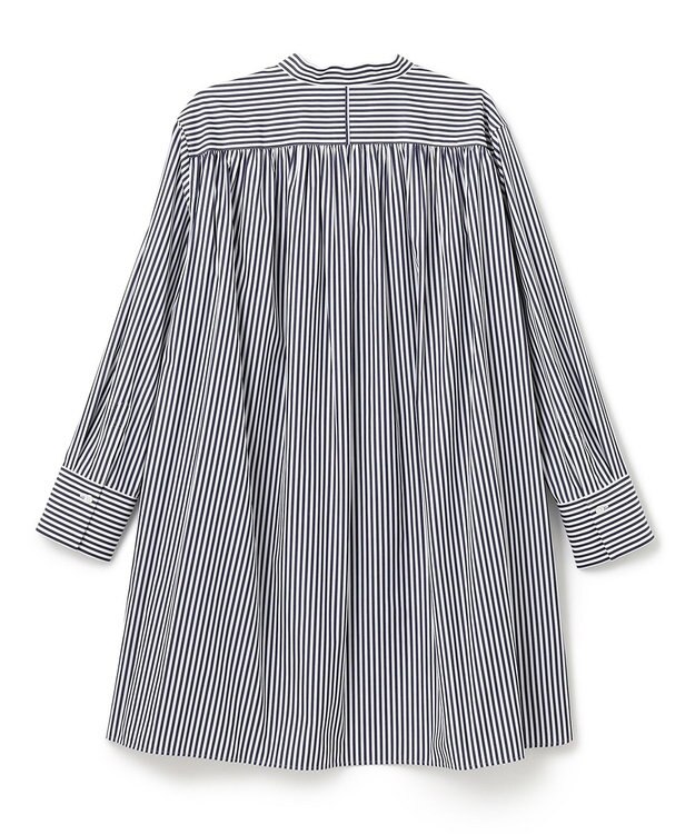 BEIGE， BAILLEUL / ロングシャツ Navy Stripe