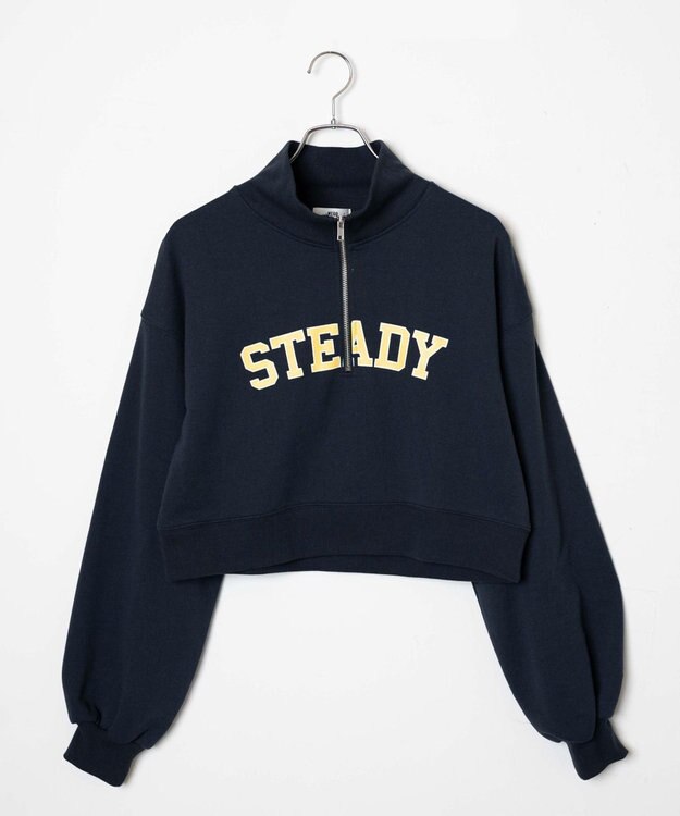 WEGO ハーフジップショートスウェット 柄5