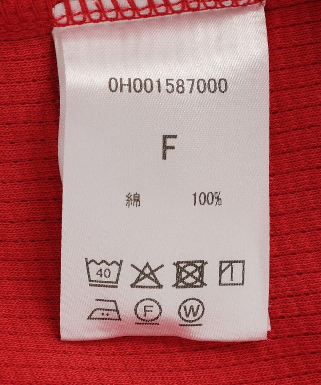 AMERICAN HOLIC 【RUSSELL】ワッフルヘンリーTシャツ Red